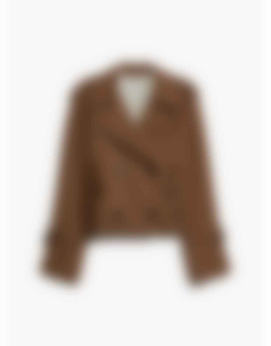 Max Mara Weekend Max Mara Weekend Opossum Cropped Trench Raincaot Col: 004 Tobacco Brow