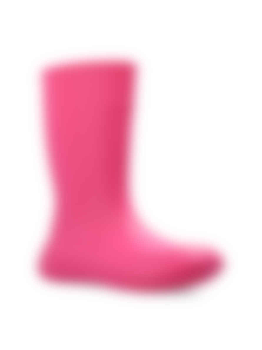 Ferragamo Hot Pink Rainboot Gancini Logo Ankle Boots