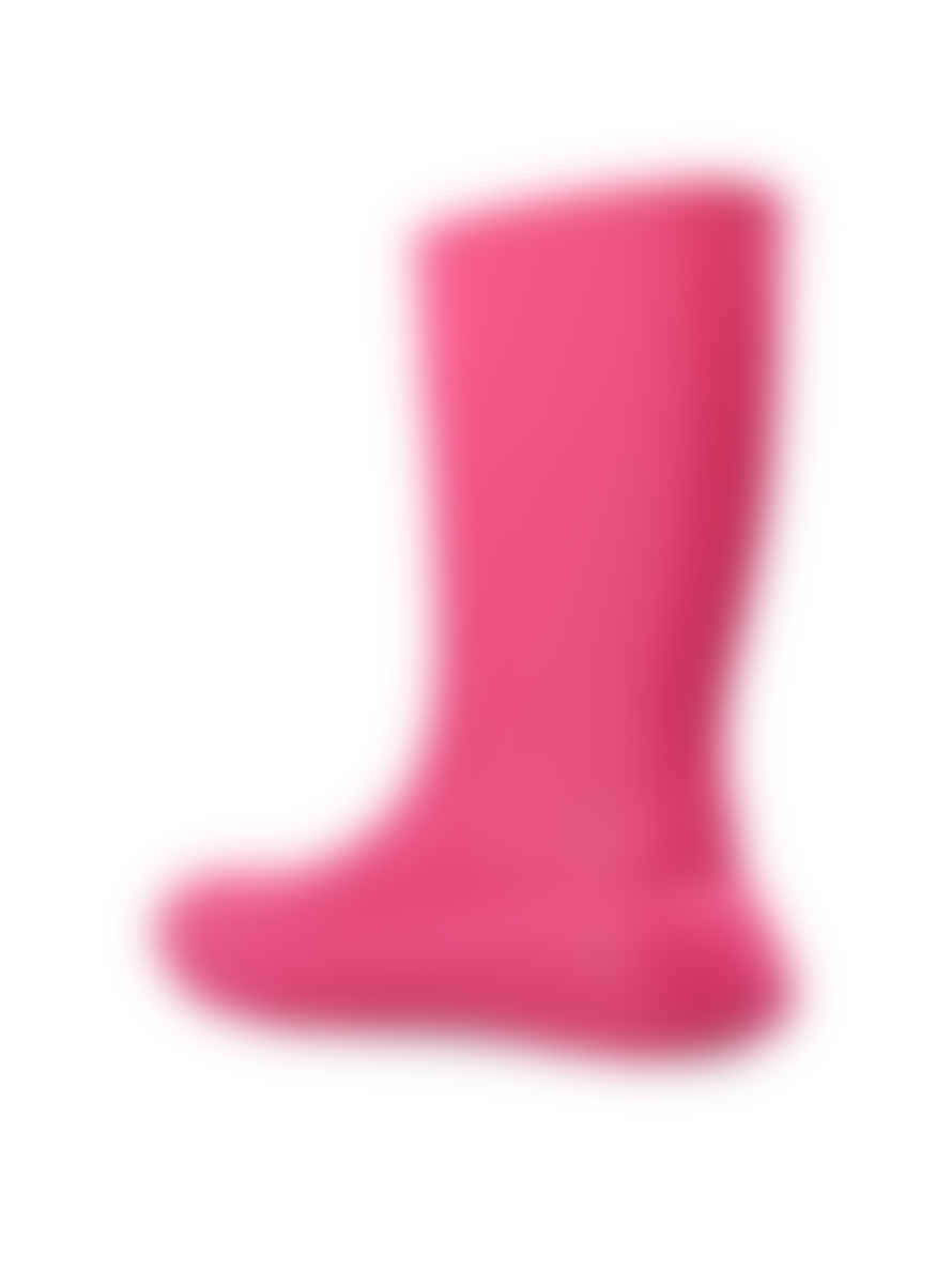 Ferragamo Hot Pink Rainboot Gancini Logo Ankle Boots