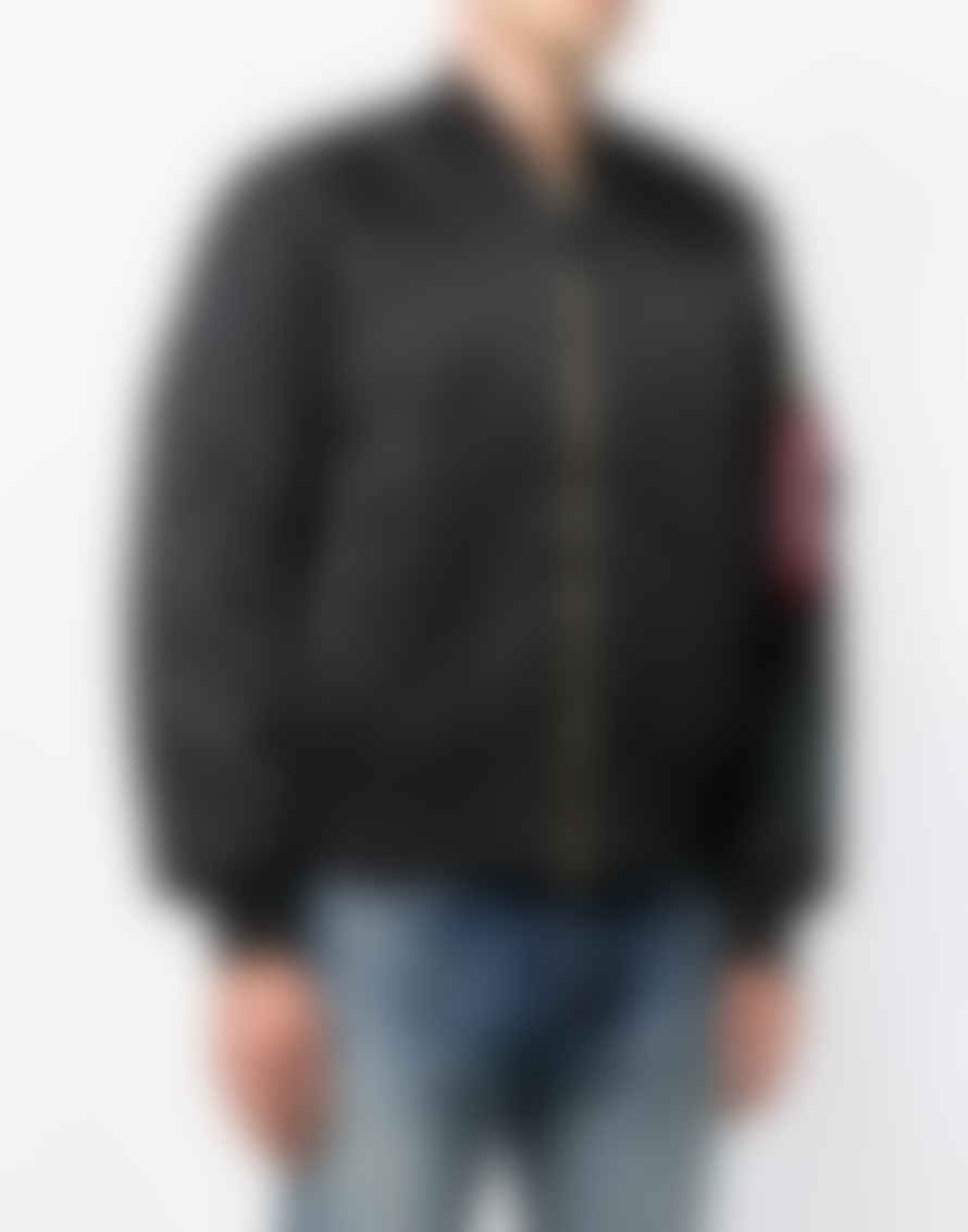 Alpha Industries Black MA 1 Reversible Oversized Bomber Jacket