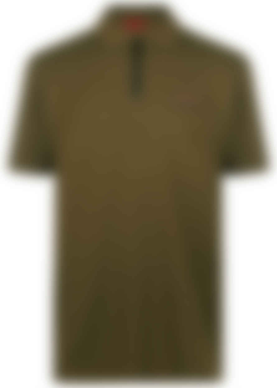 Hugo Boss Small Dark Green Deking Logo Polo Shirt