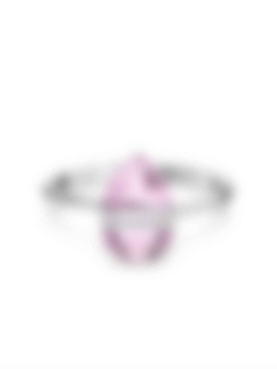 Swarovski Small Pink and Silver Lucent Bangle Bracelet