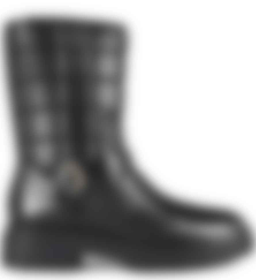 Michael Kors Black Layton Quilted Leather Boots