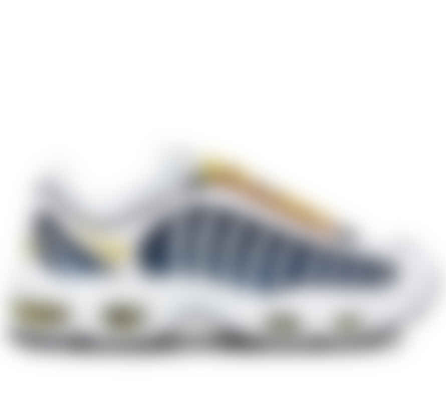 Nike White and Saffron Quartz Air Max Tailwind IV Sneakers