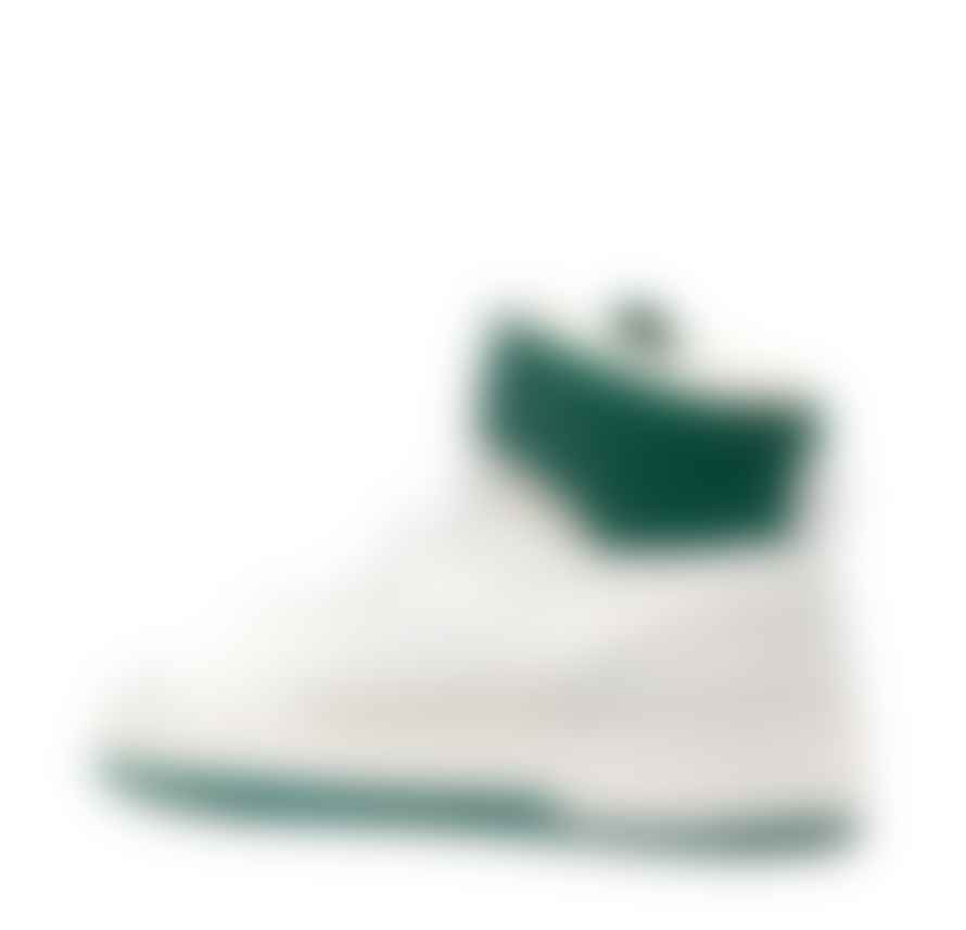 Axel Arigato White and Kale Green A Dice High Top Sneakers