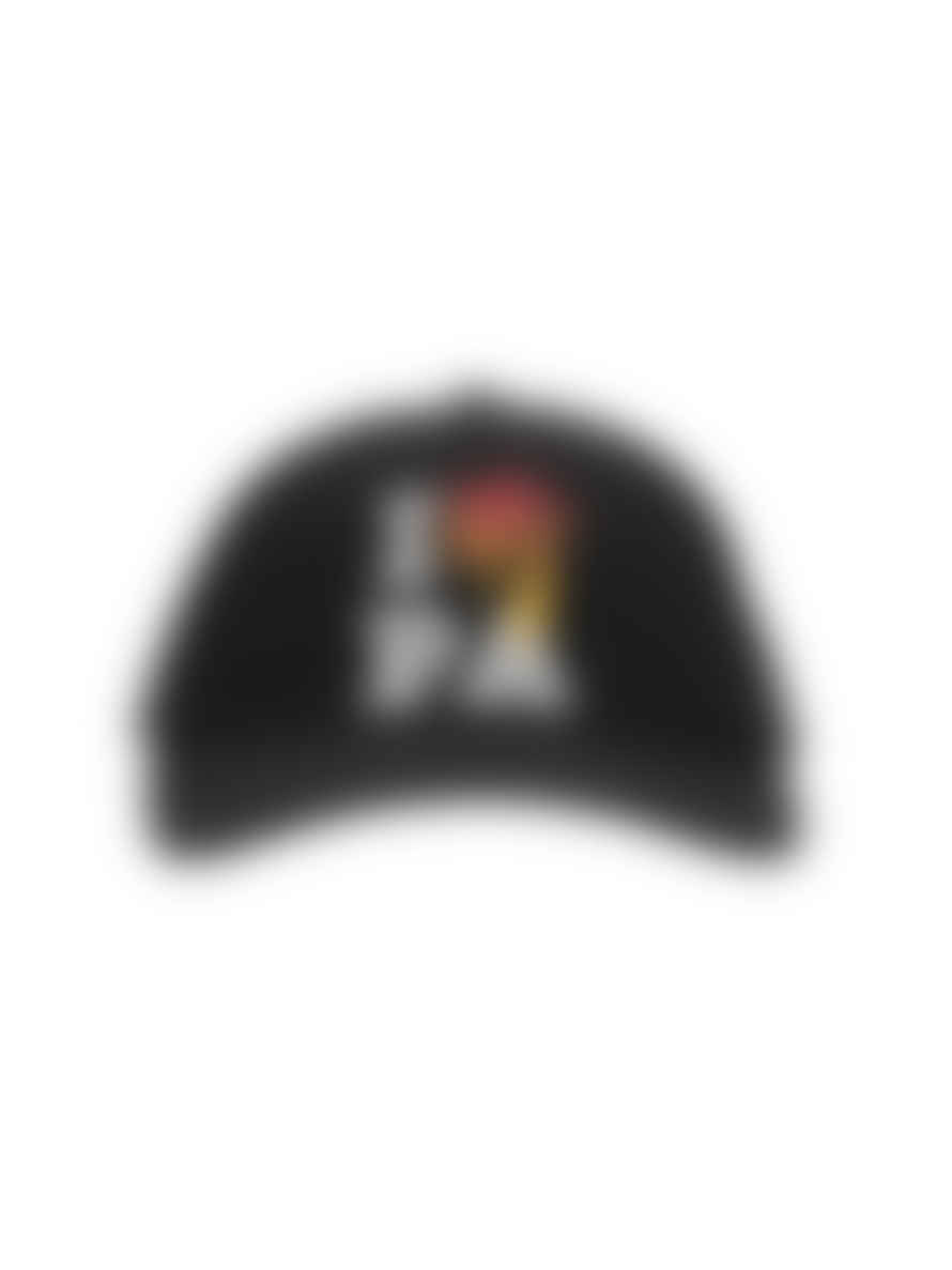 Palm Angels Black I Love Pa Logo Baseball Cap