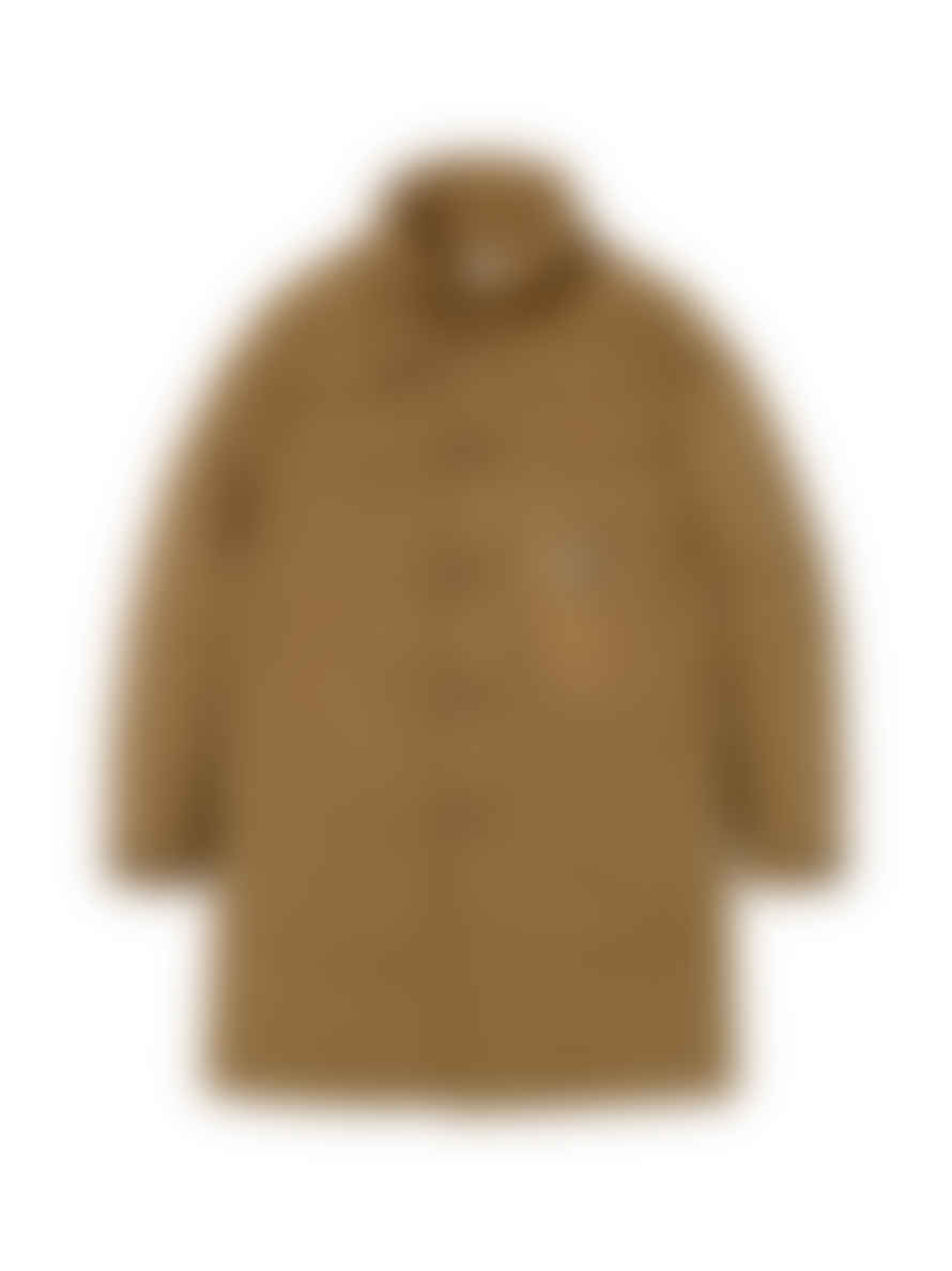 C.P. Company Bistre Nycra R Logo Down Parka Coat