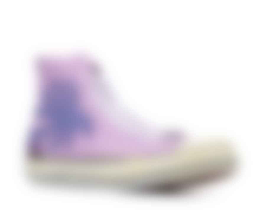 Palm Angels Purple and White Vulc Palm High Top Sneakers