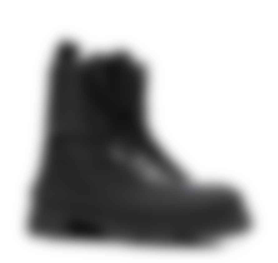 Ganni Black Hiking Mix Boots