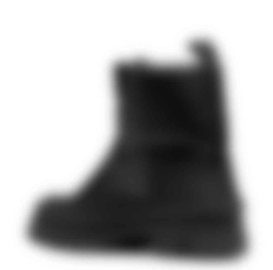 Ganni Black Hiking Mix Boots