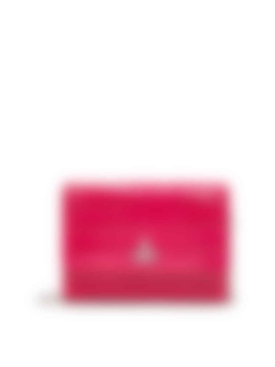 Vivienne Westwood  Pink Embossed Croc Crossbody Wallet