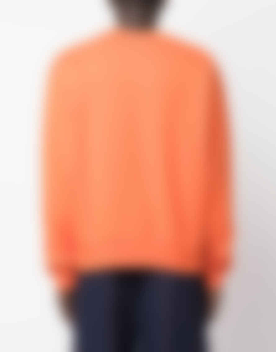 Marni Orange Logo Printed Crewneck Sweatshirt