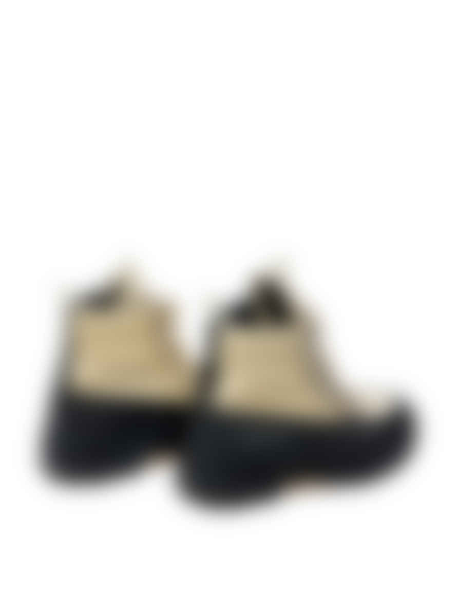 Filling Pieces  Black and Beige Mountain Boots