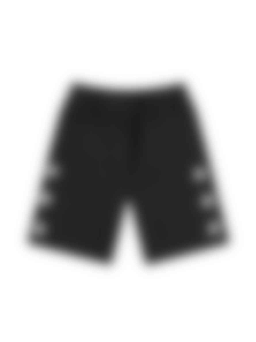 Golden Goose Deluxe Brand Black Diego Star Logo Jersey Shorts