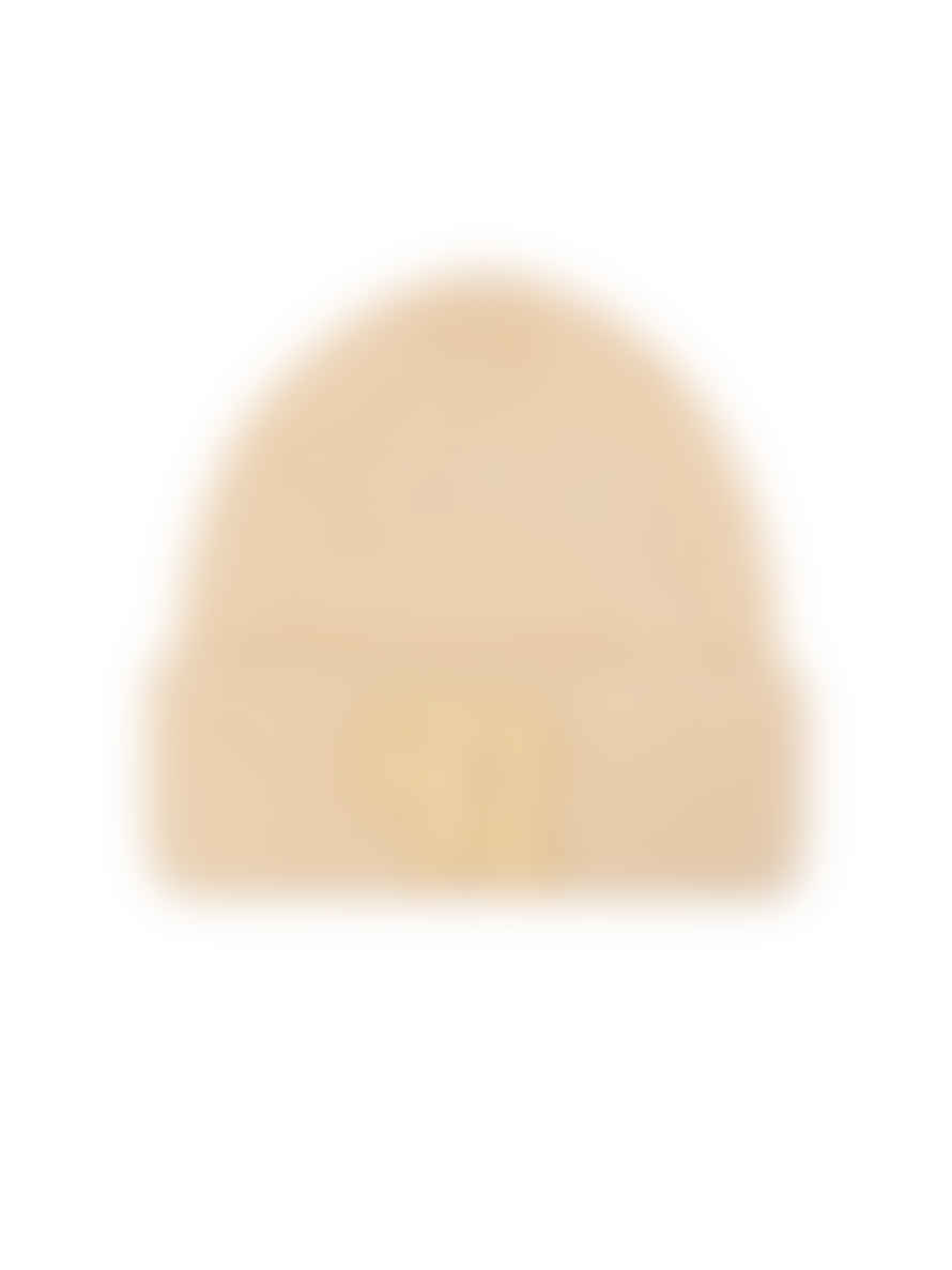 Nanushka Beige Higgins Logo Fluffy Knitted Beanie