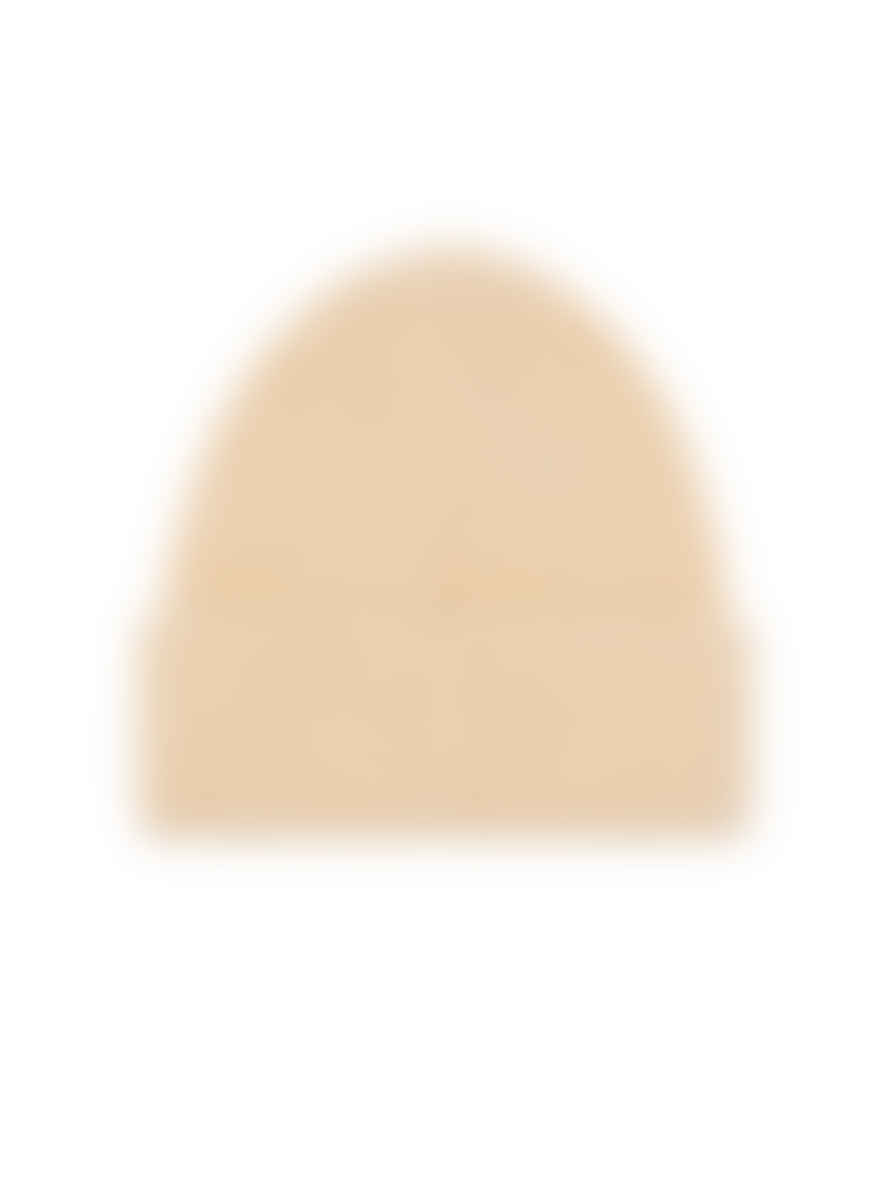 Nanushka Beige Higgins Logo Fluffy Knitted Beanie