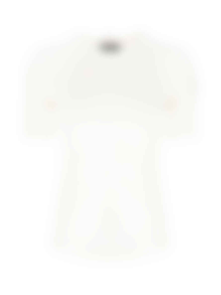 MONCLER White Grenoble Logo Print Stretch Jersey T Shirt