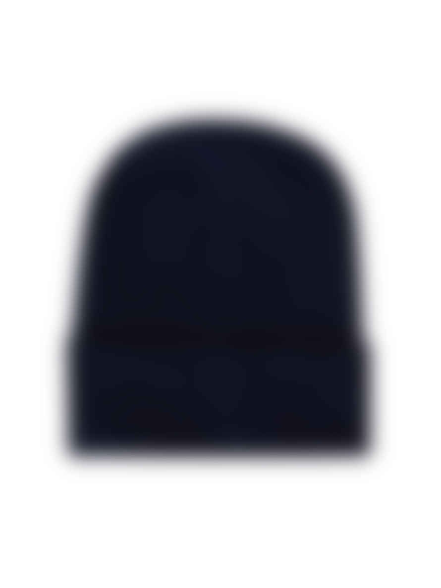 Alexander McQueen  Navy Blue Logo Embroidered Cashmere Beanie