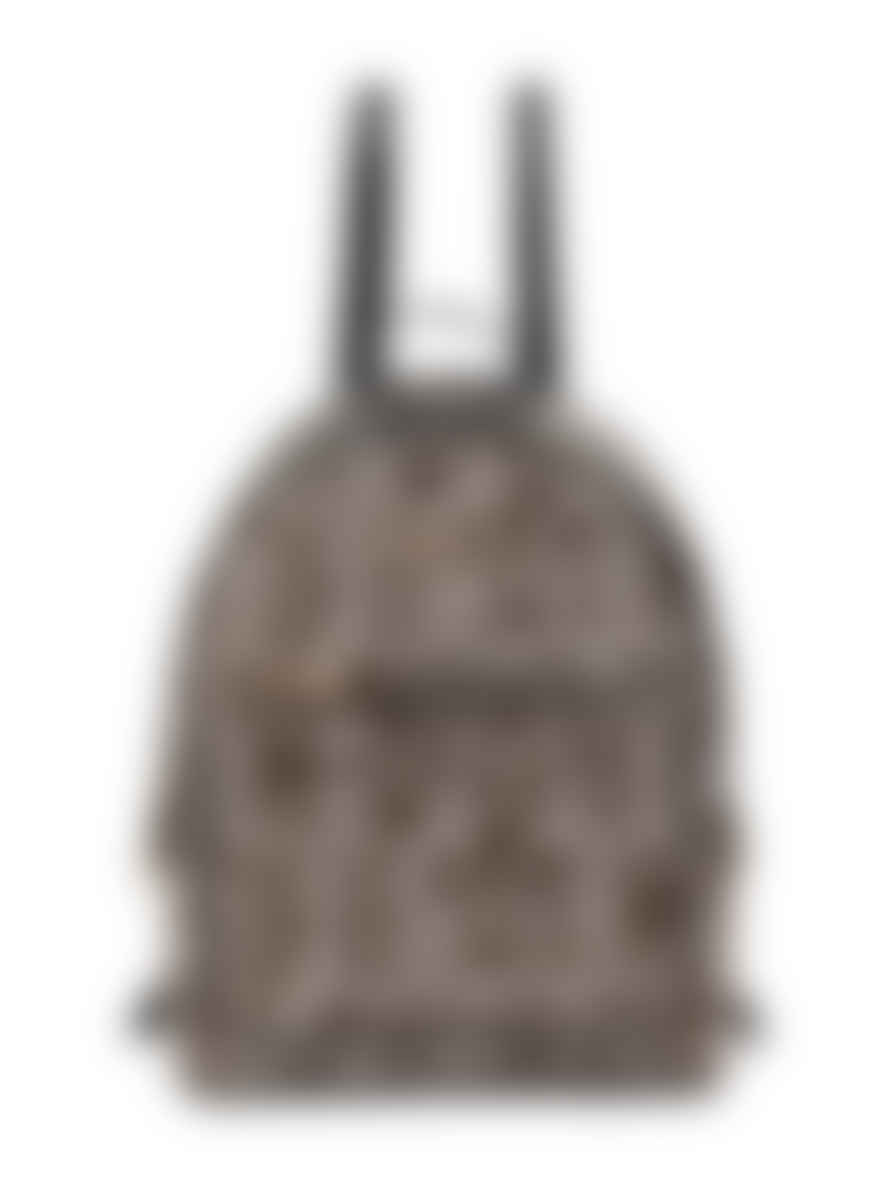 Michael Kors Black Adina Monogram Logo Backpack