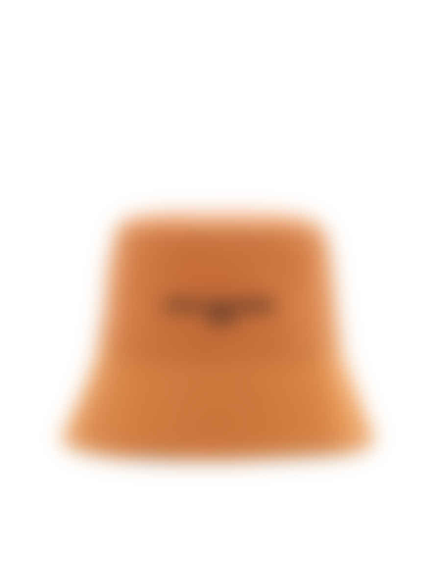 Stella McCartney Cognac Eco Cotton Logo Bucket Hat