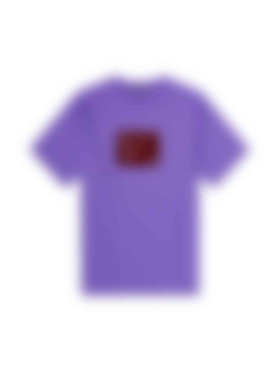 Acne Studios Iris Purple Exford Inflate Logo T Shirt