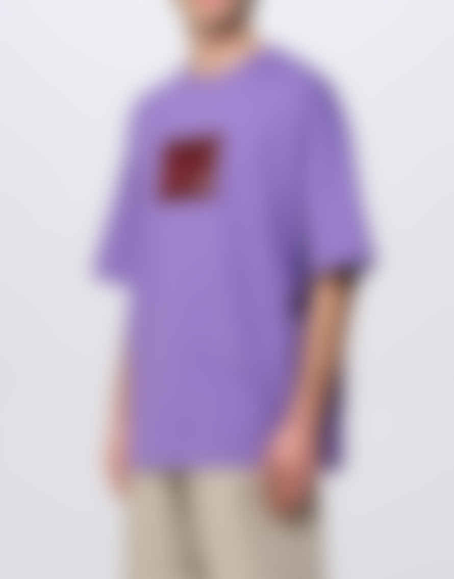 Acne Studios Iris Purple Exford Inflate Logo T Shirt