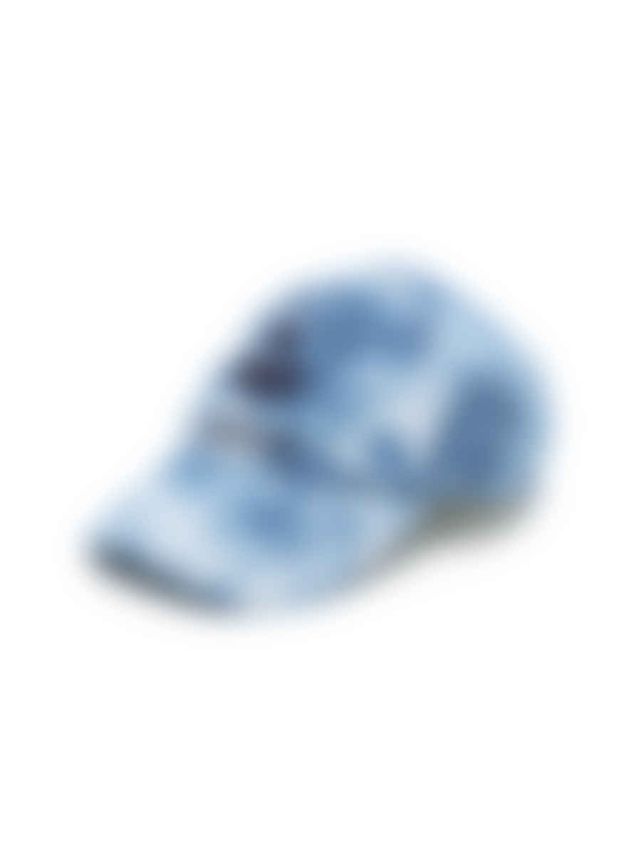 Isabel Marant Blue Tyron Logo Tie Dye Baseball Cap