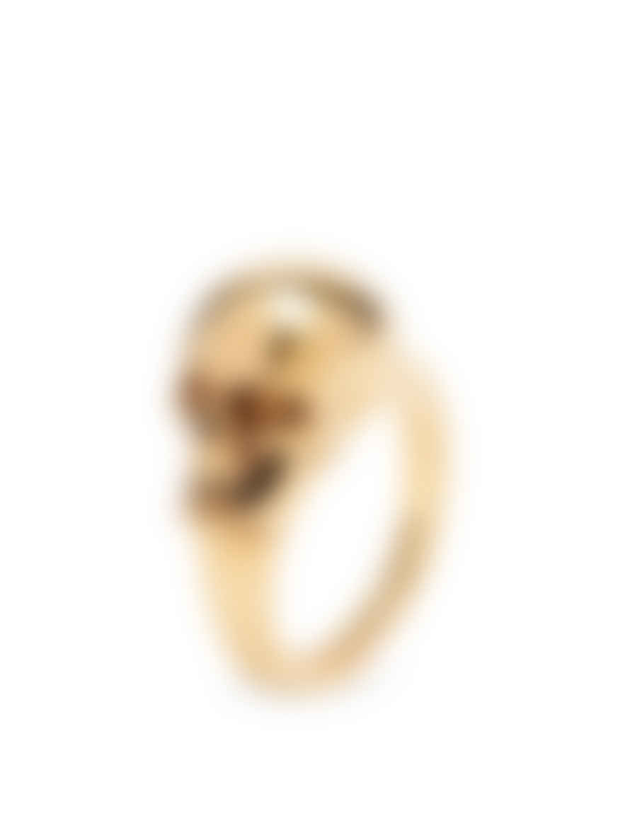 Alexander McQueen  The Side Skull Logo Ring