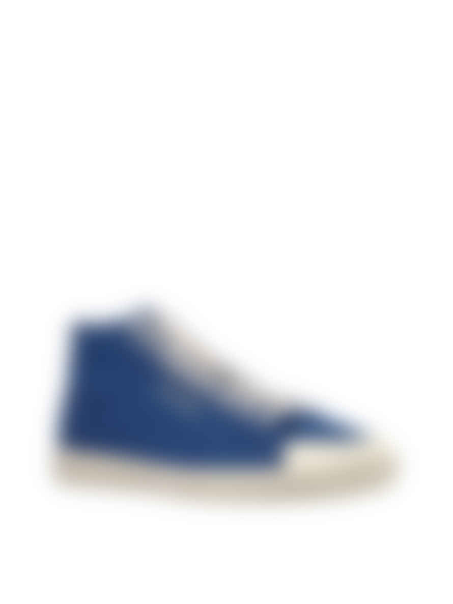 Saint Laurent Blue Sl 39 Court Classic Logo Mid Top Sneakers