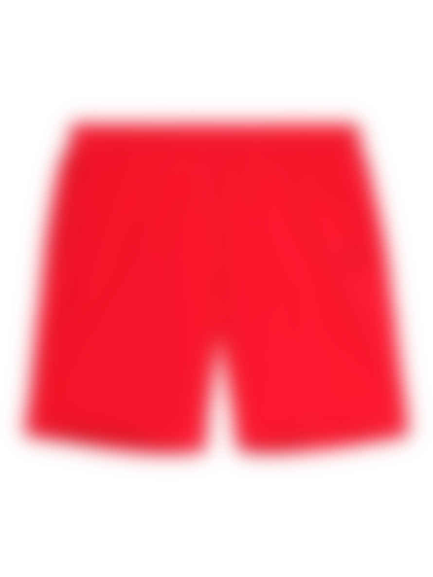 AMI Paris Red De Coeur Logo Swim Shorts