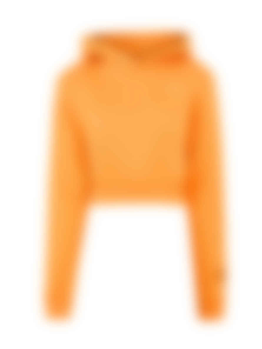 Heron Preston Orange Logo Cropped Hoodie