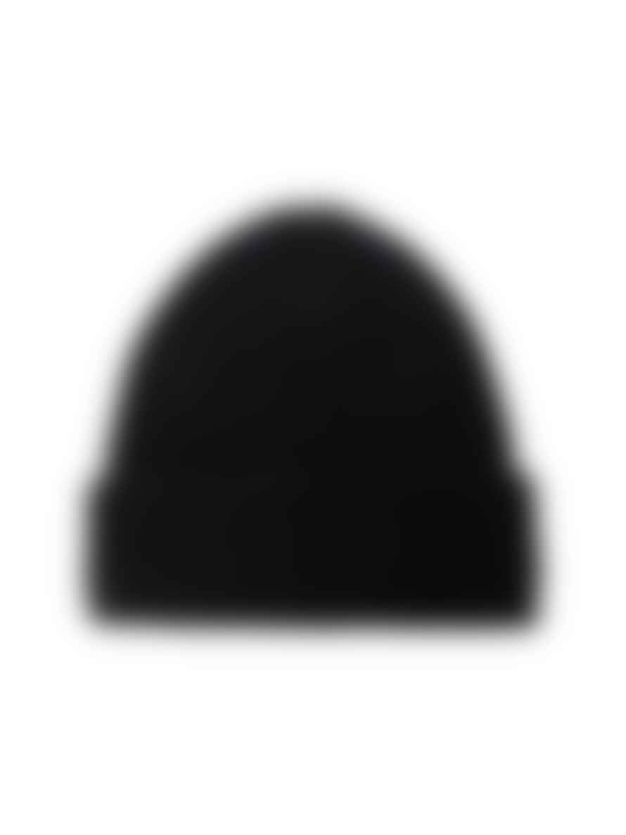 MONCLER Black Moncler Grenoble Down Filled Logo Beanie