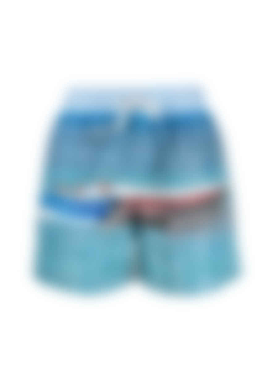 Palm Angels Multicolor Getty Speedyboat Logo Swim Shorts