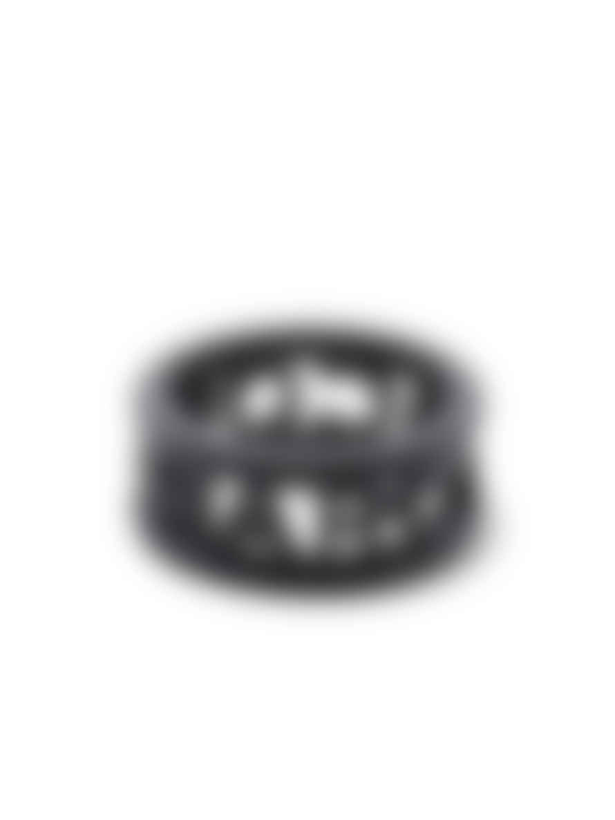 Marc Jacobs Black The Monogram Logo Ring