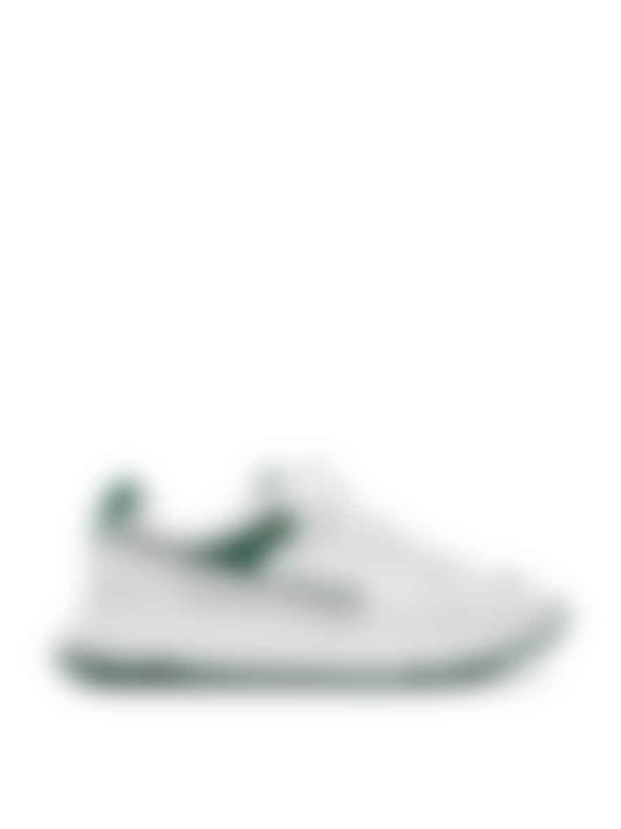 Axel Arigato White and Green Rush Sneakers