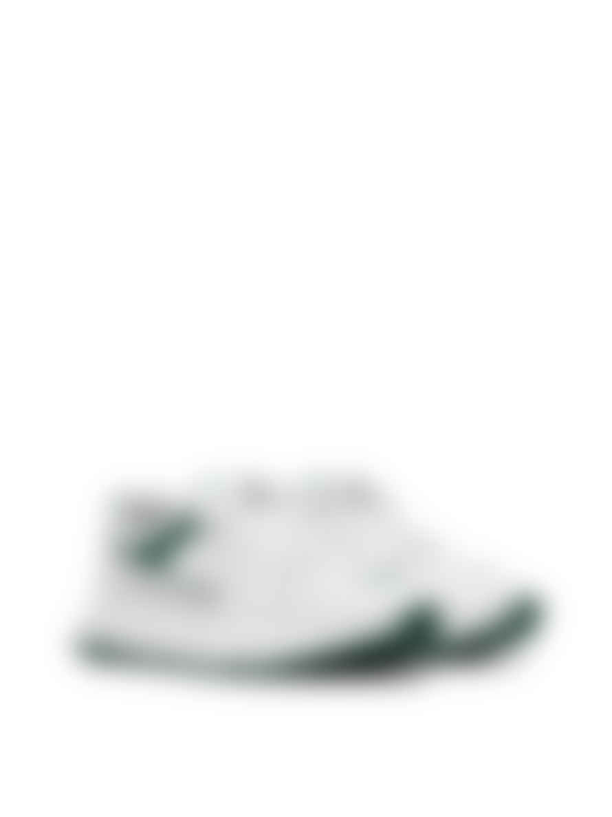 Axel Arigato White and Green Rush Sneakers