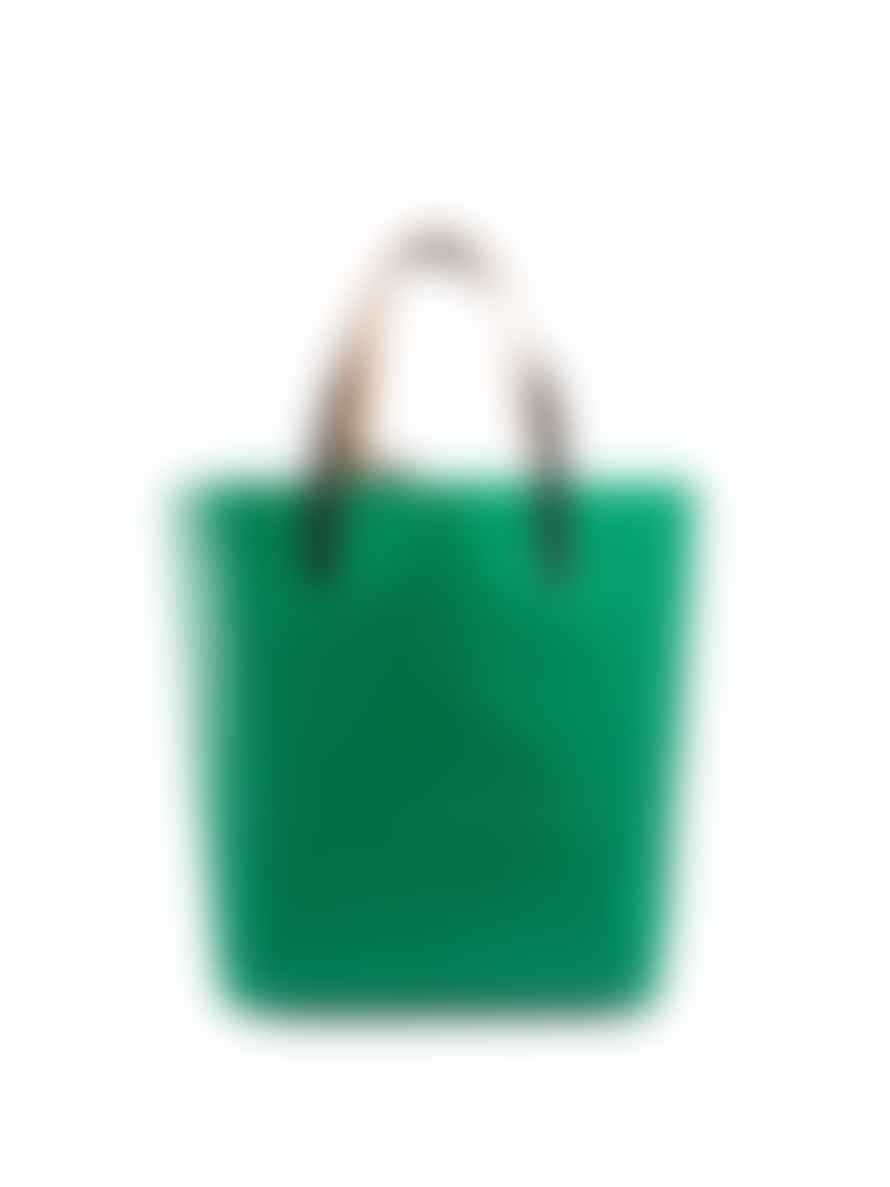 Marni Green Tribeca Logo Tote Bag