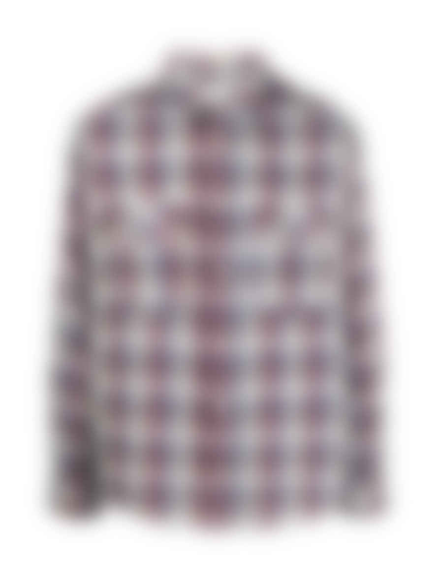 Isabel Marant Blue and Multi Check Cotton Linen Lydian Shirt