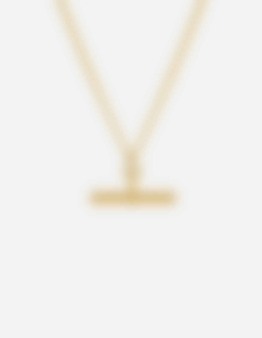 Nordic Muse Gold T-bar Chain Necklace