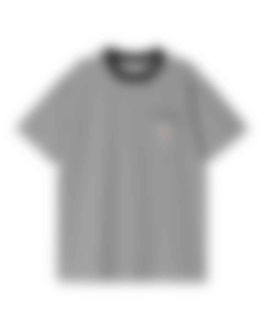 Carhartt Camiseta Ss Seidler Pocket - Stripe Black/white