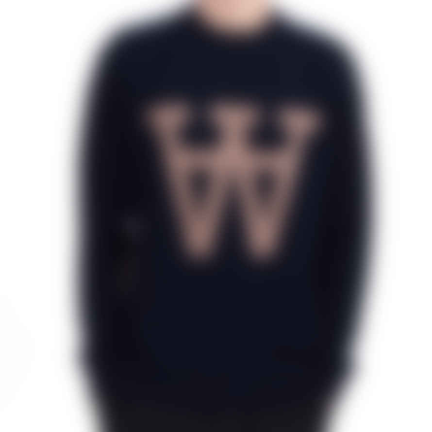 Wood Wood Dark Navy Yale Sweater 