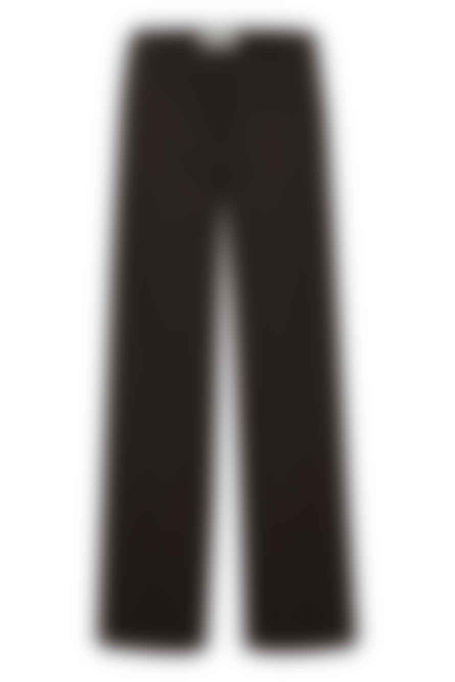 ICHI Ihlexi Black Casual Wide Leg Trousers