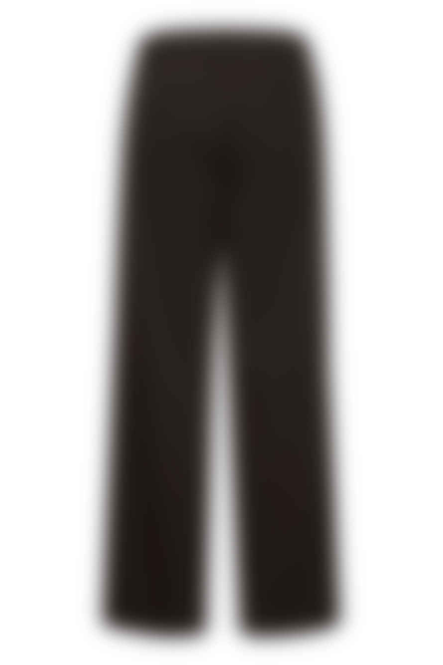 ICHI Ihlexi Black Casual Wide Leg Trousers