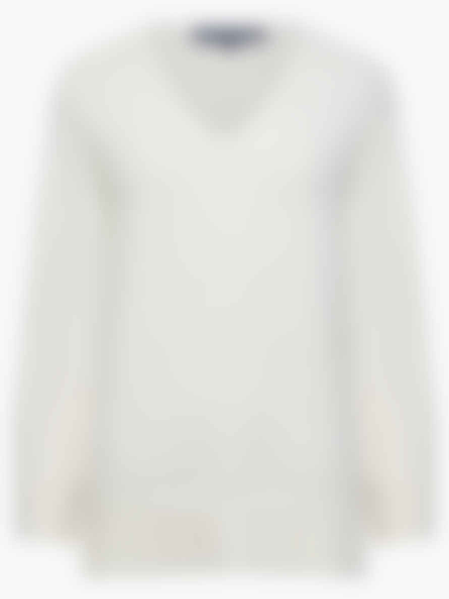 French Connection Ebba Vhari V Neck Jumper-oatmeal Melange-78kzi