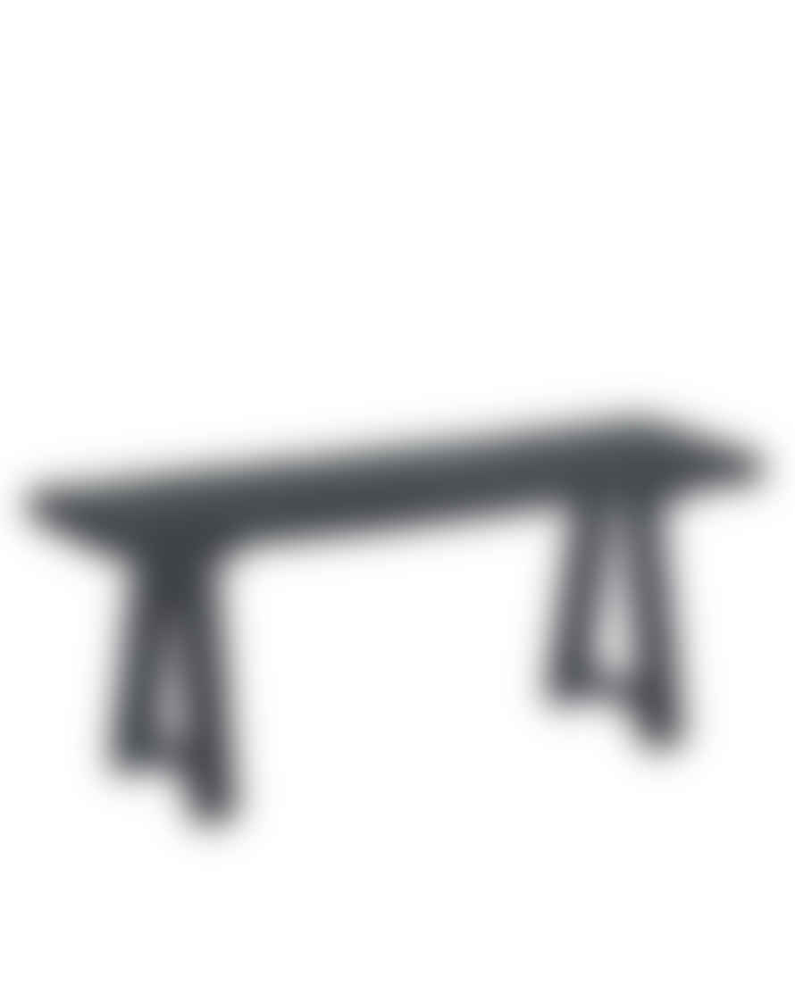 Madam Stoltz Recycled Wooden Bench - Black