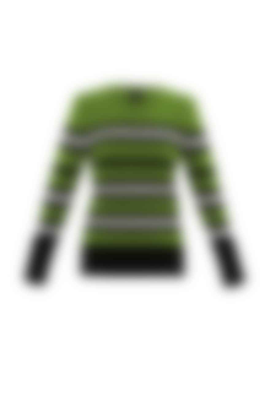 Marble Marble Green Striped Jumper