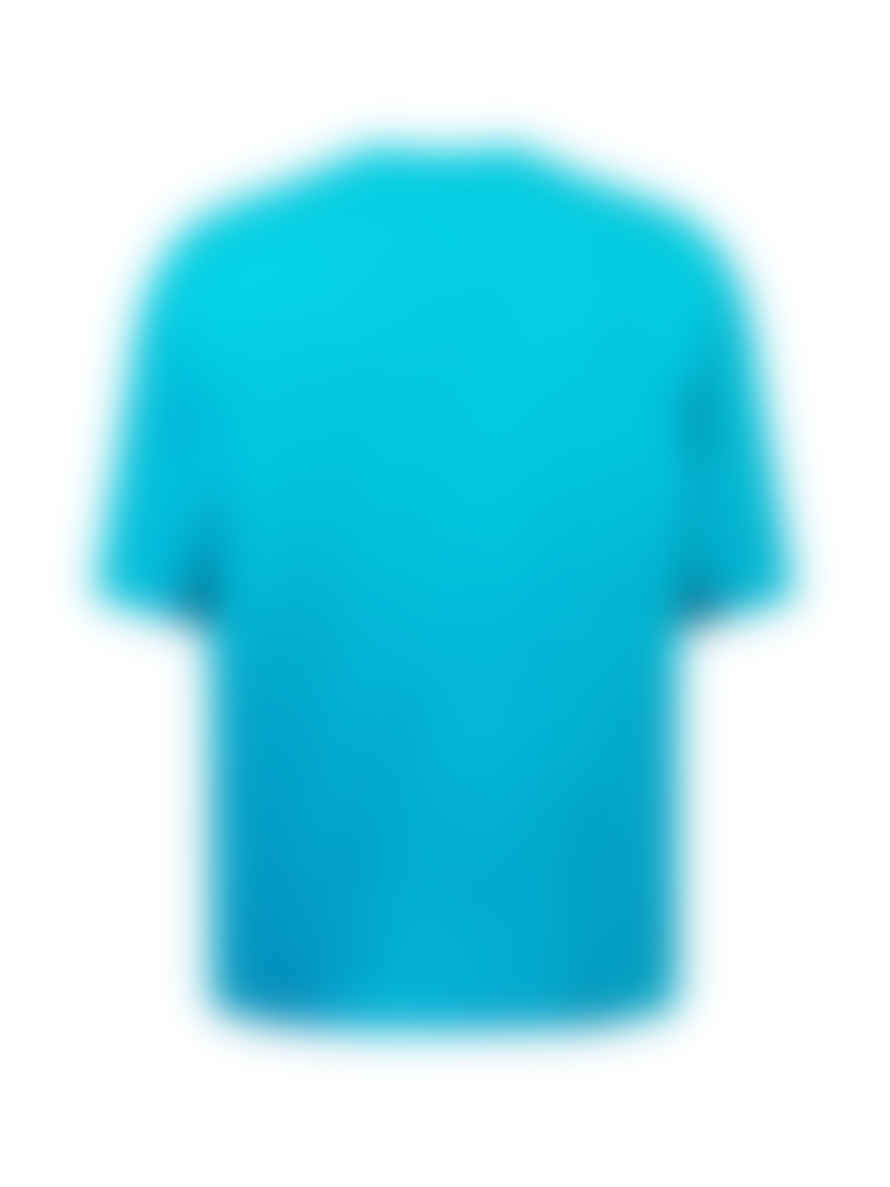 Acne Studios Fluo Blue Extorr Devil Logo T Shirt