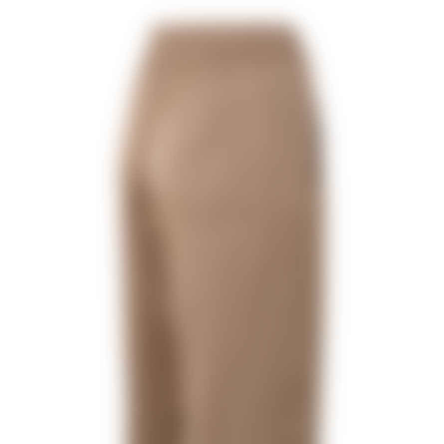 Yaya Ginger Snap Brown Satin Wide Leg Trousers with Side Pockets