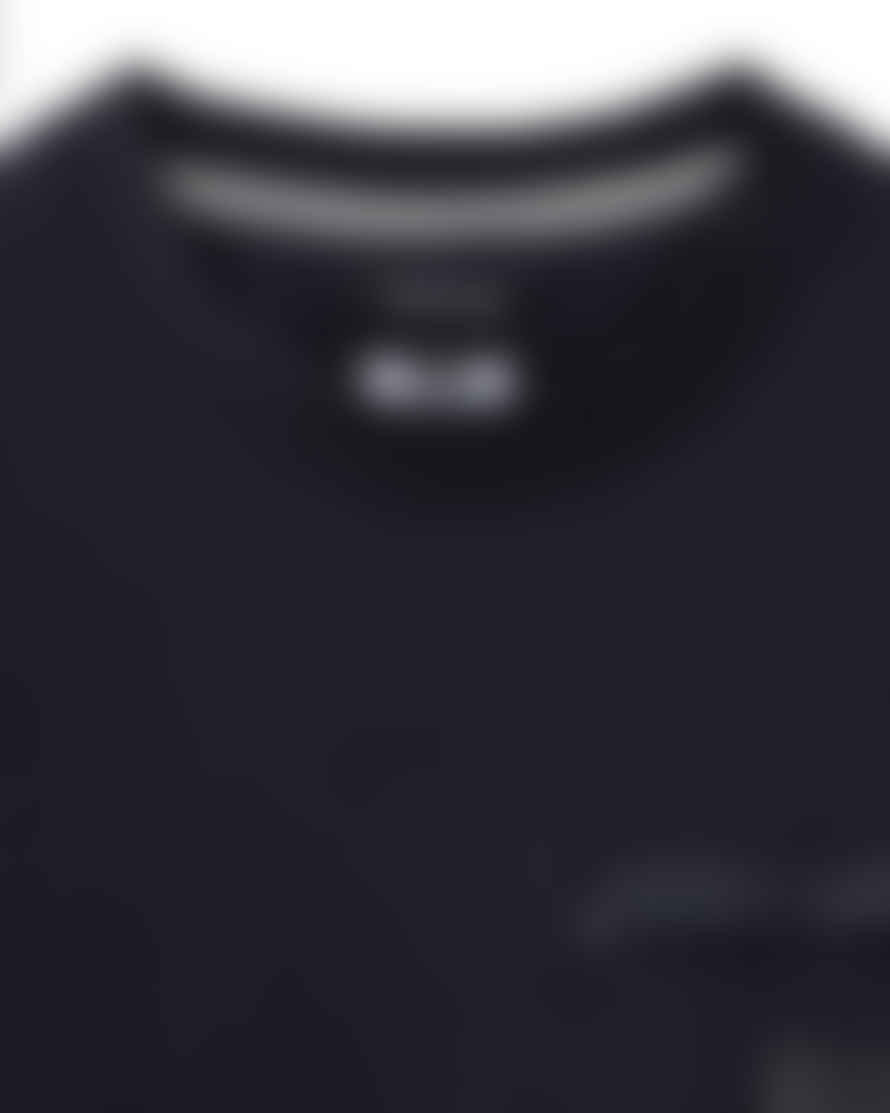 Weekend Offender Paraiso Polyamide Pocket Crew Neck Sweatshirt In Navy