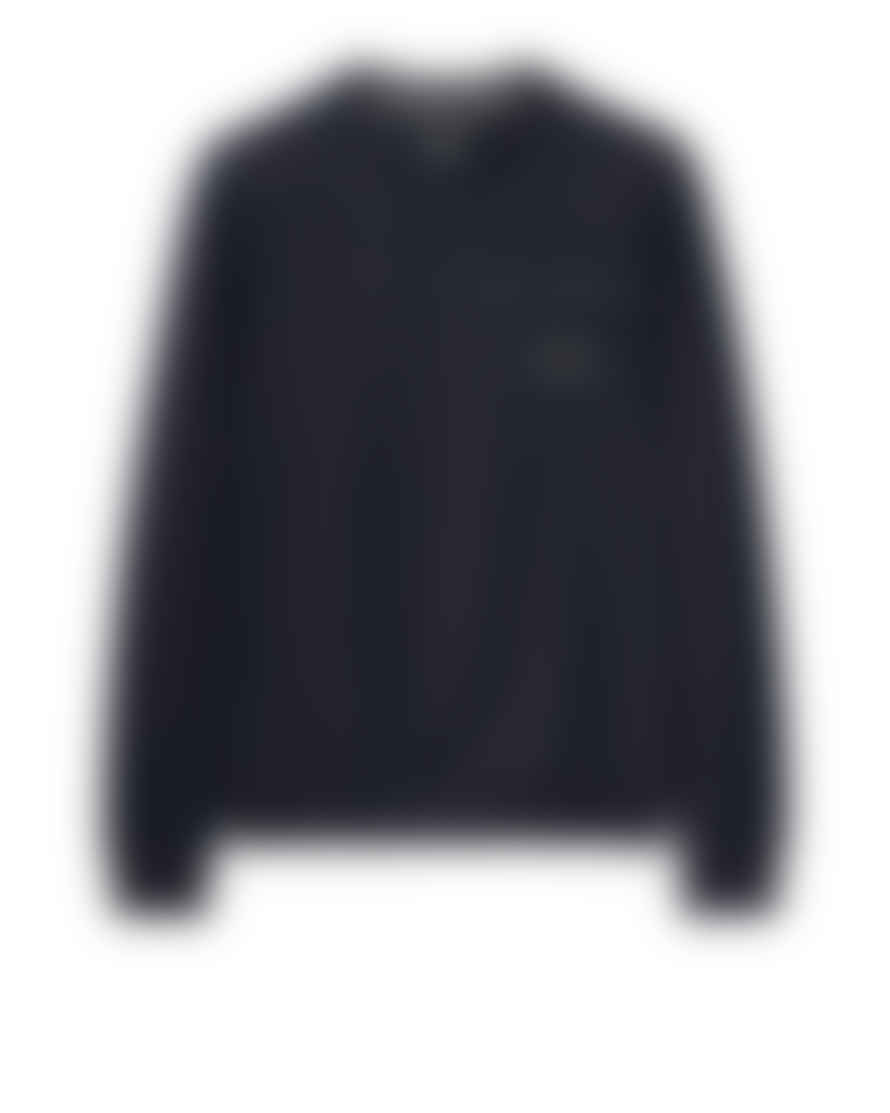 Weekend Offender Paraiso Polyamide Pocket Crew Neck Sweatshirt In Navy